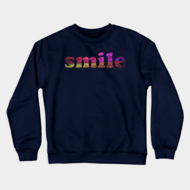 Smile Crewneck Sweatshirt by Guri386